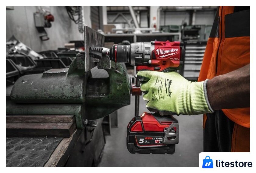 Ударная дрель-шуруповерт Milwaukee M18 FUEL M18FPD3-502X 4933479860 (с 2-мя АКБ, кейс) - Изображение №12 — Лайт Стор