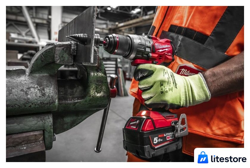 Ударная дрель-шуруповерт Milwaukee M18 FUEL M18FPD3-502X 4933479860 (с 2-мя АКБ, кейс) - Изображение №11 — Лайт Стор