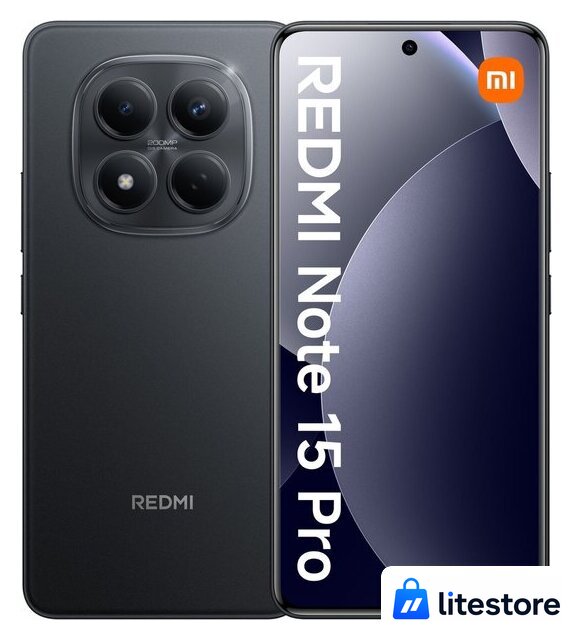 Телефон Xiaomi Redmi Note 15 Pro 12GB/512GB международная версия (черный металл) - Изображение №1 — Лайт Стор