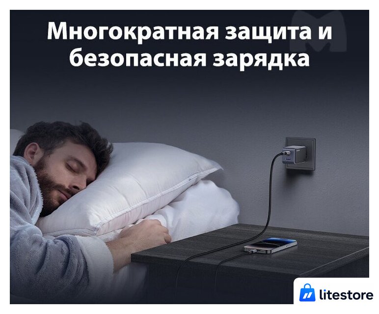 Сетевое зарядное Ugreen X553 35042 - Изображение №8 — Лайт Стор
