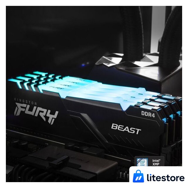 Оперативная память Kingston FURY Beast RGB 16ГБ DDR4 3200 МГц KF432C16BB12A/16 - Изображение №9 — Лайт Стор