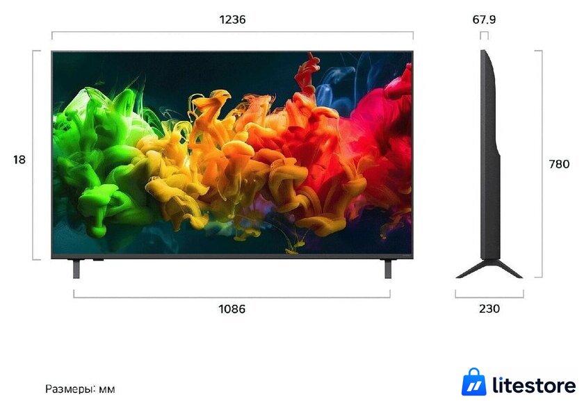 MiniLED телевизор LG QNED evo AI QNED80 55QNED80B6B - Изображение №2 — Лайт Стор