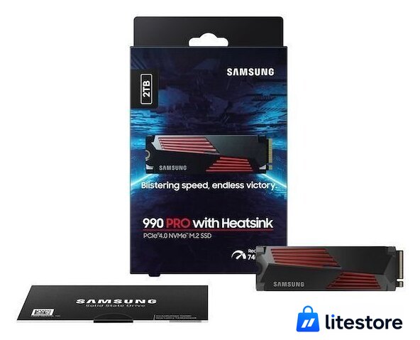 SSD Samsung 990 Pro с радиатором 2TB MZ-V9P2T0CW - Изображение №3 — Лайт Стор