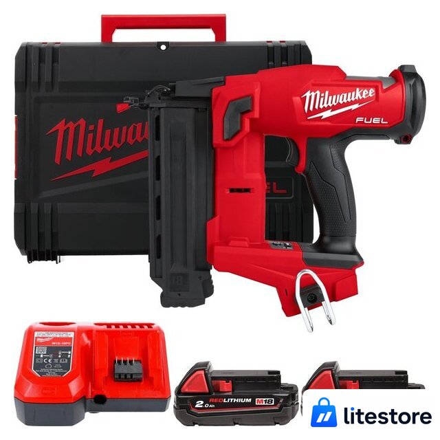 Гвоздезабиватель Milwaukee M18FN18GS-202X 4933471407 (с 2-мя АКБ, кейс) - Изображение №1 — Лайт Стор