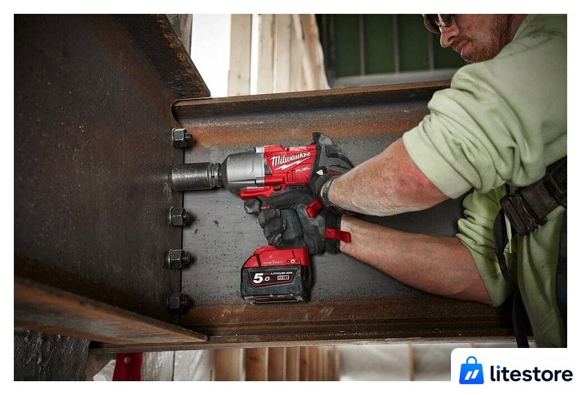 Гайковерт Milwaukee M18 ONEFHIWF12-502X 4933459727 (с 2-мя АКБ, кейс) - Изображение №2 — Лайт Стор