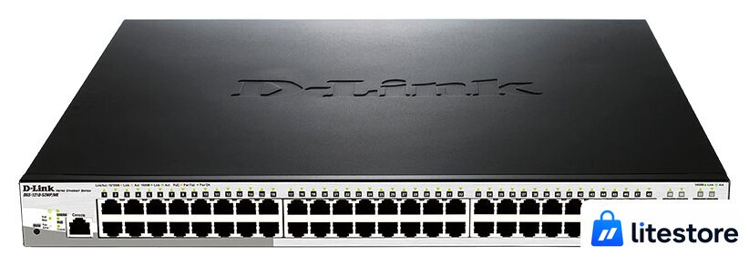 Управляемый коммутатор 2-го уровня D-Link DGS-1210-52MP/ME/B2A - Изображение №1 — Лайт Стор