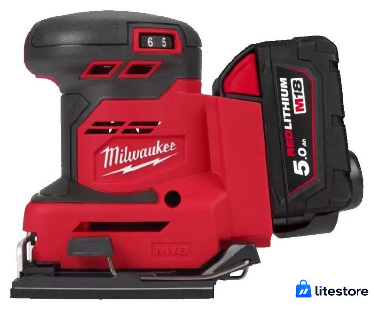 Виброшлифмашина Milwaukee M18 BQSS-502B 4933479967 (с 2-мя АКБ, сумка) - Изображение №1 — Лайт Стор