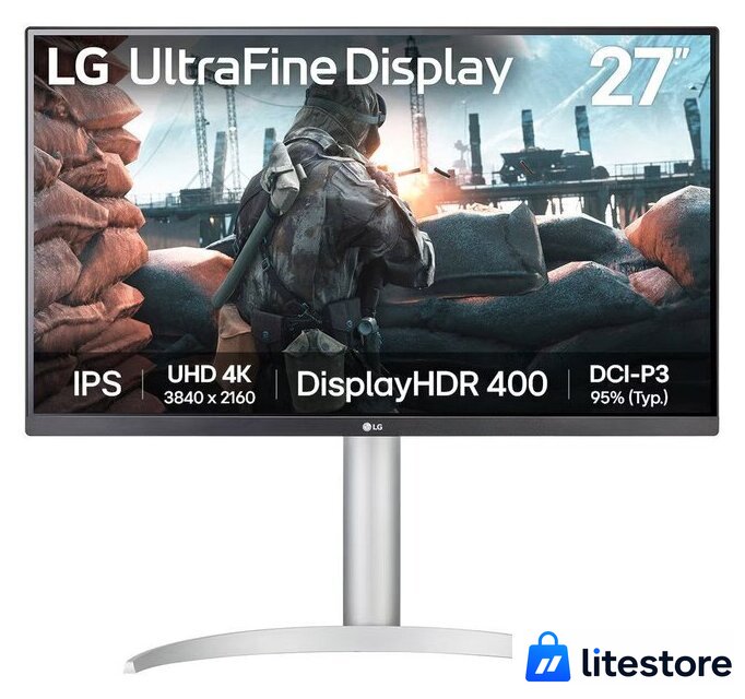 Монитор LG UltraFine 27UP650K-W - Изображение №1 — Лайт Стор