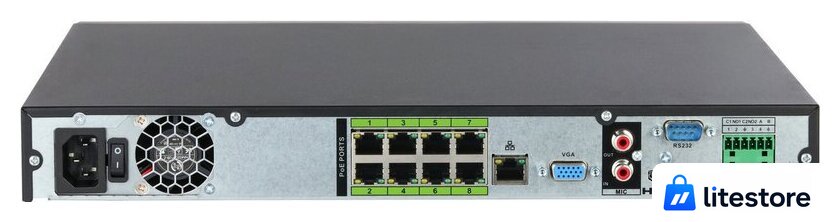 Сетевой видеорегистратор Dahua DHI-NVR5208-8P-EI2 - Изображение №2 — Лайт Стор