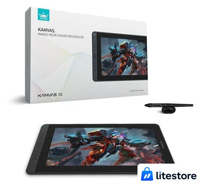 Графический монитор Huion Kamvas 13 (фиолетовый) - Изображение №9 — Лайт Стор