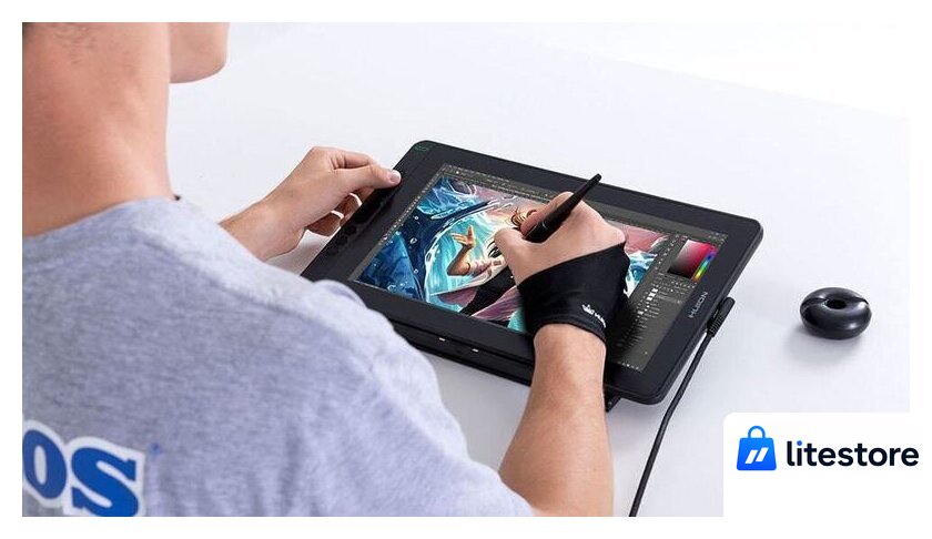 Графический монитор Huion Kamvas 13 (фиолетовый) - Изображение №11 — Лайт Стор