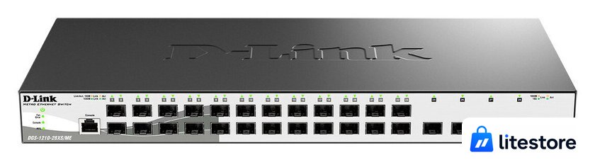 Управляемый коммутатор 2-го уровня D-Link DGS-1210-28XS/ME/B2A - Изображение №1 — Лайт Стор