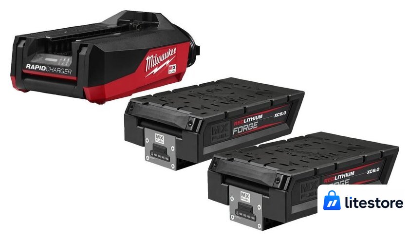 Аккумулятор с зарядным устройством Milwaukee MXFFORGENRG-802FC 4932500037 (72В + 72В/8 Ач) - Изображение №1 — Лайт Стор