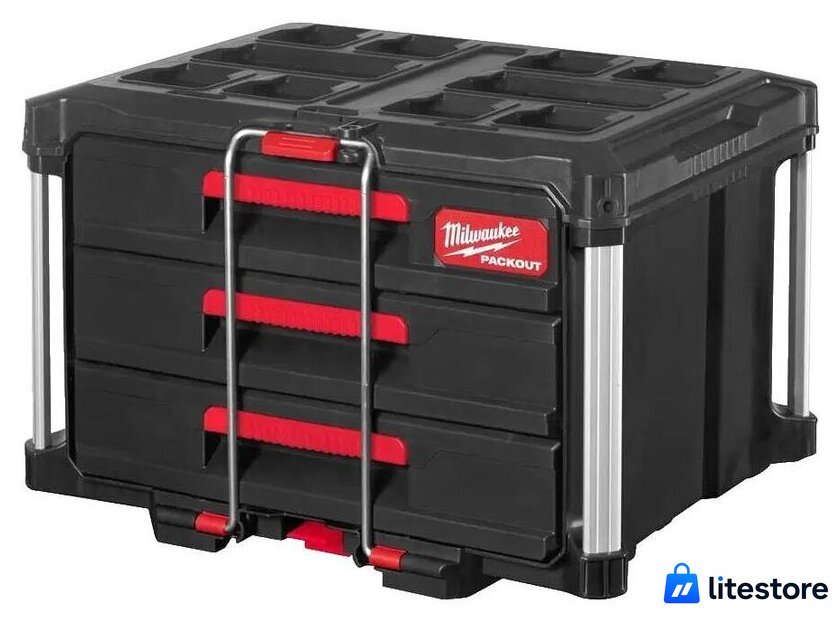 Ящик для инструментов Milwaukee Packout 3 Drawer Tool Box 4932472130 - Изображение №1 — Лайт Стор