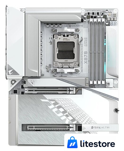Материнская плата Gigabyte X870 Aorus Stealth Ice - Изображение №1 — Лайт Стор