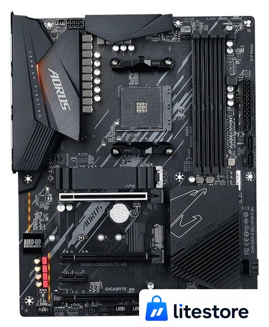 Материнская плата Gigabyte B550 Aorus Elite V2 (rev. 1.5) - Изображение №1 — Лайт Стор