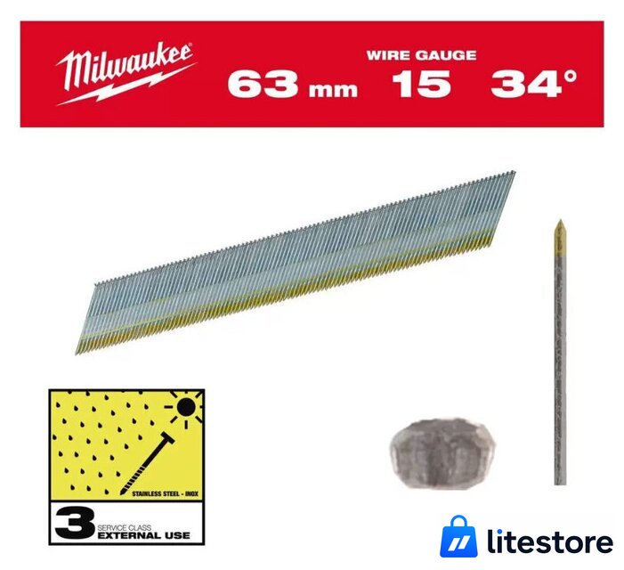 Гвозди для пистолета Milwaukee 4932492581 (2200 шт) - Изображение №1 — Лайт Стор