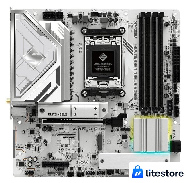 Материнская плата ASRock B850M Steel Legend WiFi - Изображение №1 — Лайт Стор