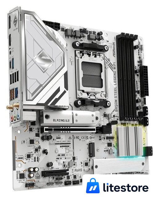 Материнская плата ASRock B850M Steel Legend WiFi - Изображение №3 — Лайт Стор