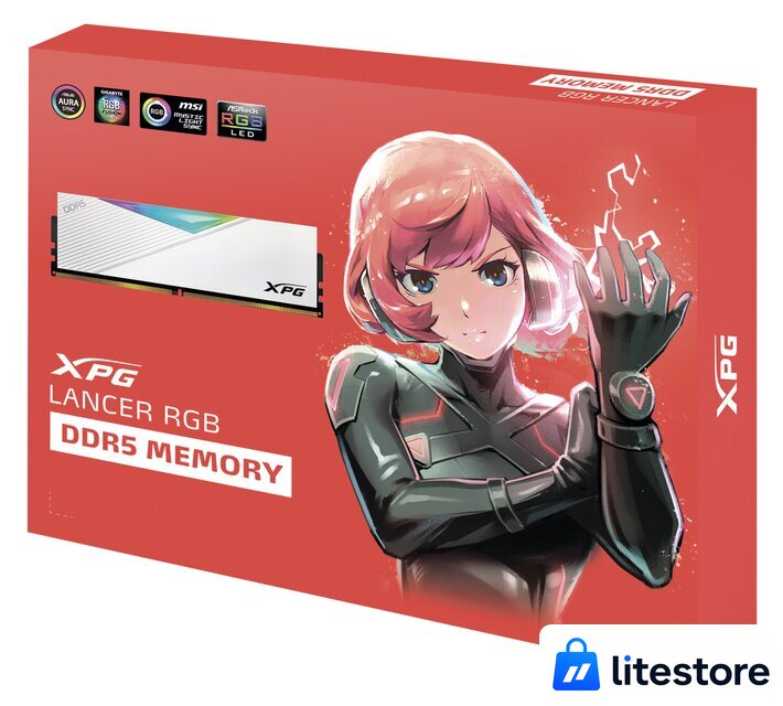 Оперативная память ADATA XPG Lancer RGB 2x16ГБ DDR5 6000МГц AX5U6000C3016G-DCLARWH - Изображение №5 — Лайт Стор