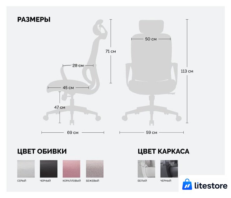 Офисное кресло SPARX Loki HR (черный) - Изображение №10 — Лайт Стор