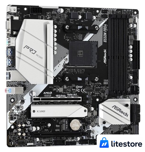 Материнская плата ASRock B550M Pro4 - Изображение №2 — Лайт Стор