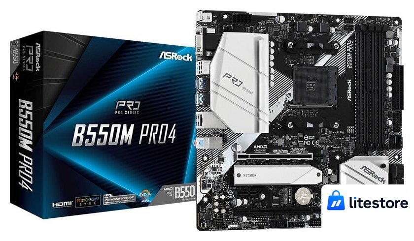 Материнская плата ASRock B550M Pro4 - Изображение №4 — Лайт Стор