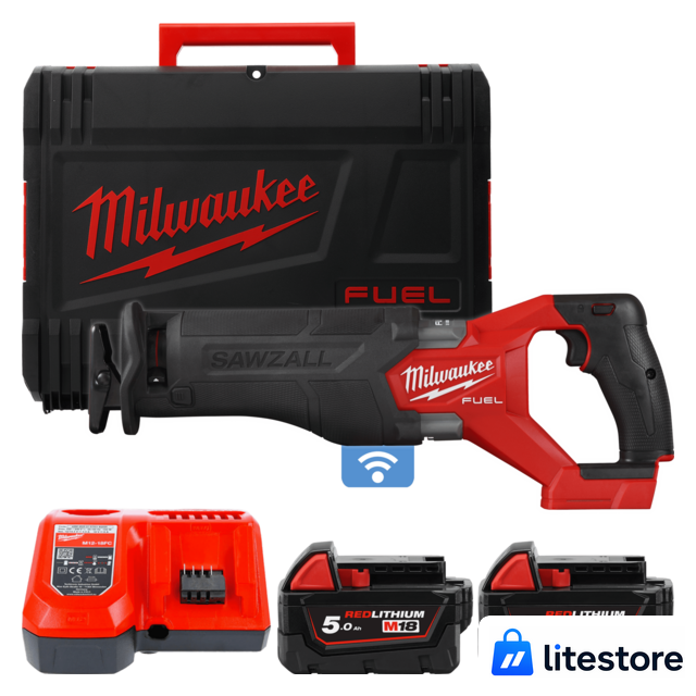 Сабельная пила Milwaukee Fuel M18 M18ONEFSZ-502X 4933478294 (с 2-мя АКБ, кейс) - Изображение №1 — Лайт Стор