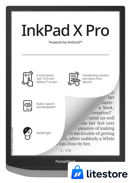Электронная книга PocketBook InkPad X Pro Mist Grey - Изображение №1 — Лайт Стор