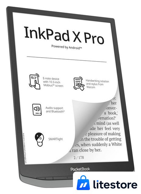 Электронная книга PocketBook InkPad X Pro Mist Grey - Изображение №2 — Лайт Стор