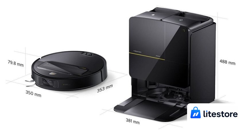 Робот-пылесос Roborock Saros Z70 RRE0R50 (евровилка, с русской озвучкой, черный) - Изображение №13 — Лайт Стор