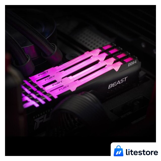 Оперативная память Kingston FURY Beast RGB 32ГБ DDR4 3200 МГц KF432C16BB2A/32 - Изображение №8 — Лайт Стор