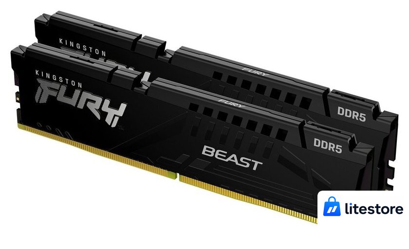 Оперативная память Kingston FURY Beast 2x8ГБ DDR5 6000 МГц KF560C30BBEK2-16 - Изображение №1 — Лайт Стор