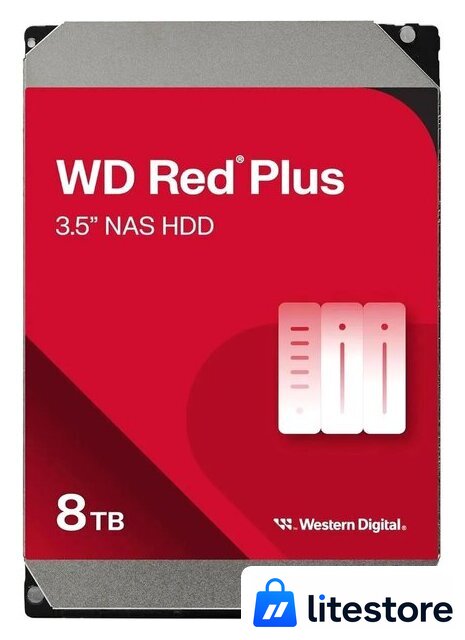 Жесткий диск WD Red Plus 8TB WD80EFPX - Изображение №1 — Лайт Стор