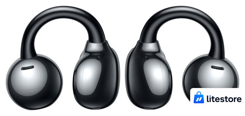 Наушники Huawei FreeClip (черный, международная версия) - Изображение №9 — Лайт Стор