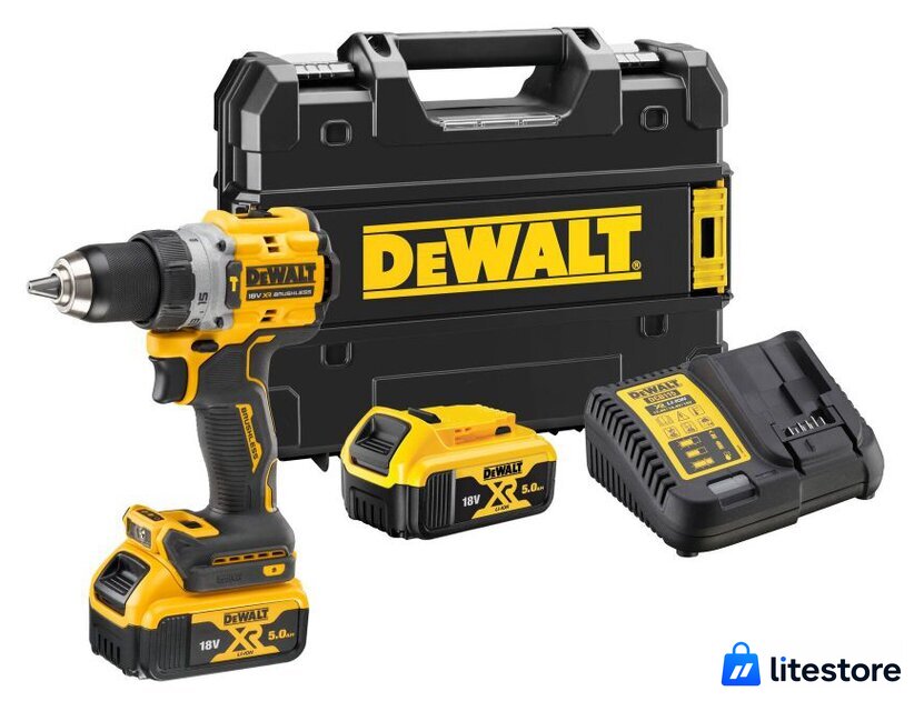Ударная дрель-шуруповерт DeWalt DCD805P2T (с 2-мя АКБ, кейс) - Изображение №1 — Лайт Стор