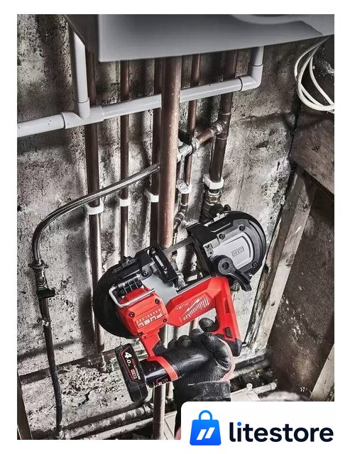 Ленточная пила Milwaukee Fuel M12 FBS64-402C 4933478441 (с 2-мя АКБ, кейс) - Изображение №4 — Лайт Стор