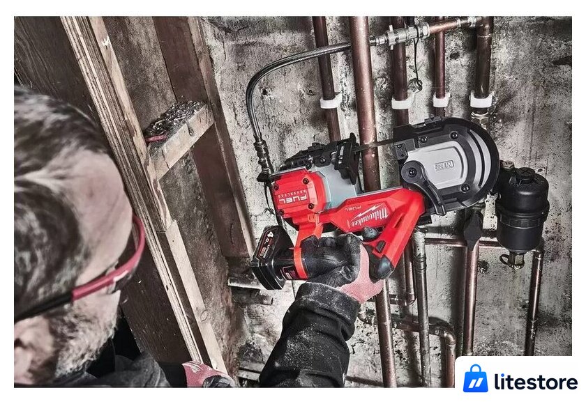 Ленточная пила Milwaukee Fuel M12 FBS64-402C 4933478441 (с 2-мя АКБ, кейс) - Изображение №6 — Лайт Стор