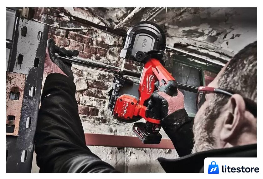 Ленточная пила Milwaukee Fuel M12 FBS64-402C 4933478441 (с 2-мя АКБ, кейс) - Изображение №2 — Лайт Стор