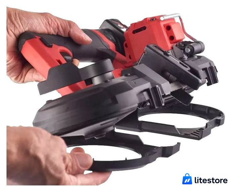 Ленточная пила Milwaukee Fuel M12 FBS64-402C 4933478441 (с 2-мя АКБ, кейс) - Изображение №9 — Лайт Стор