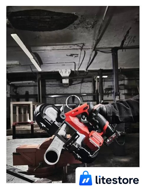 Ленточная пила Milwaukee Fuel M12 FBS64-402C 4933478441 (с 2-мя АКБ, кейс) - Изображение №7 — Лайт Стор