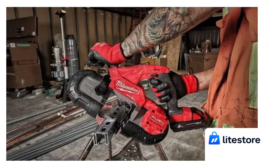 Ленточная пила Milwaukee Fuel M18 FBS85-202C 4933471497 (с 2-мя АКБ, кейс) - Изображение №3 — Лайт Стор