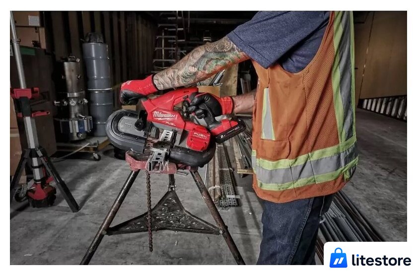 Ленточная пила Milwaukee Fuel M18 FBS85-202C 4933471497 (с 2-мя АКБ, кейс) - Изображение №4 — Лайт Стор