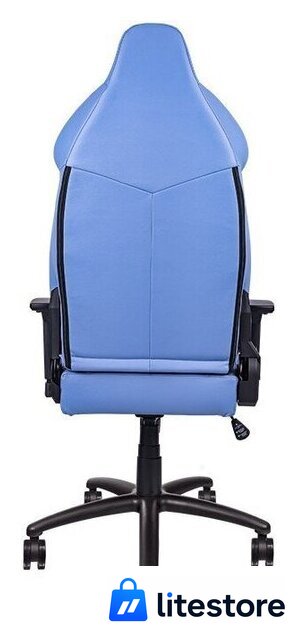 Игровое (геймерское) кресло Thermaltake V Comfort (синий/белый) - Изображение №5 — Лайт Стор