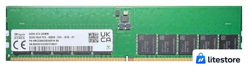 Оперативная память Hynix 32ГБ DDR5 5600 МГц HMCG88AGBEA081N - Изображение №1 — Лайт Стор