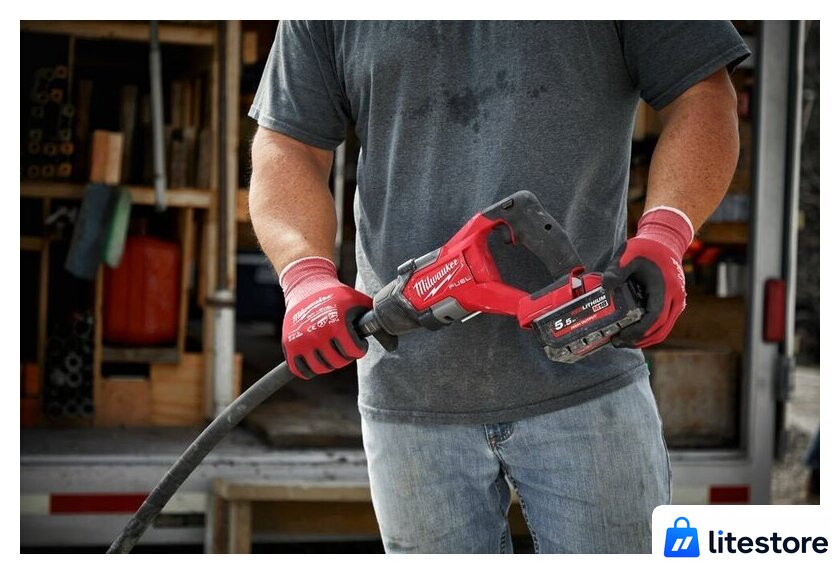 Вибратор глубинный Milwaukee M18 FUEL M18FCVN12-551 4933479597 (с 1-им АКБ) - Изображение №7 — Лайт Стор
