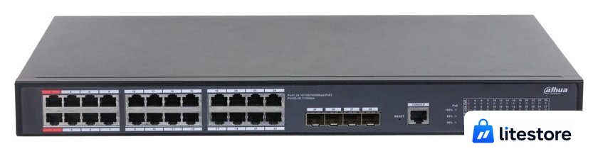 Управляемый коммутатор уровня 2+ Dahua DH-S5428-24GT4XF-360 - Изображение №1 — Лайт Стор
