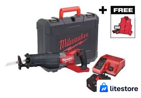Сабельная пила Milwaukee M18 FSXMC-801C 4933499455 (с 1-им АКБ, кейс) - Изображение №1 — Лайт Стор