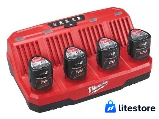 Зарядное устройство Milwaukee M12 C4 4932430554 (12В) - Изображение №2 — Лайт Стор