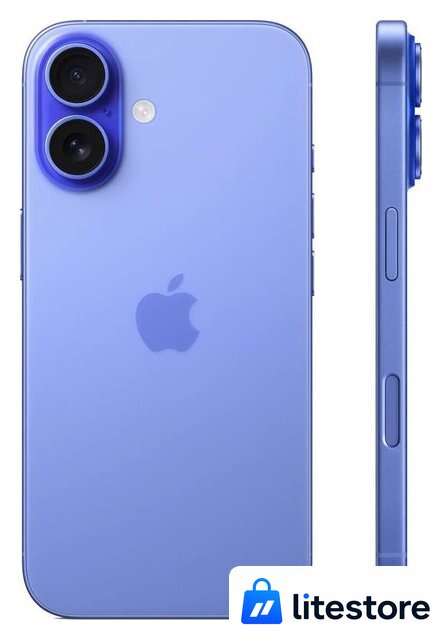 Телефон Apple iPhone 16 128GB (ультрамарин) - Изображение №2 — Лайт Стор